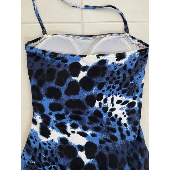 Tommy Bahama Swim One Piece Swimsuit Halter Multicolor Print Swimwear - Picture 6 of 9